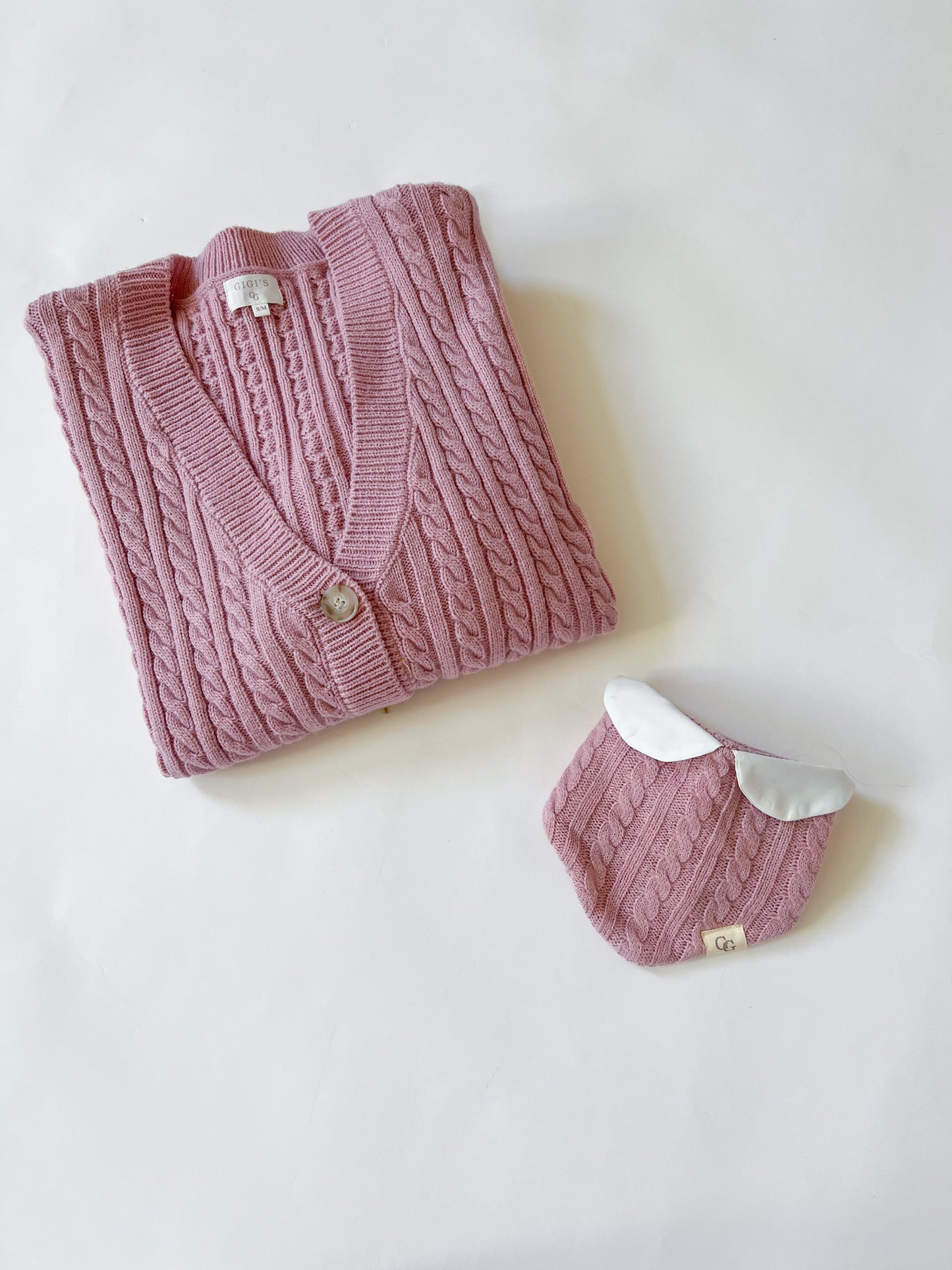 Eloise Rosy Bandana & Cardigan Set