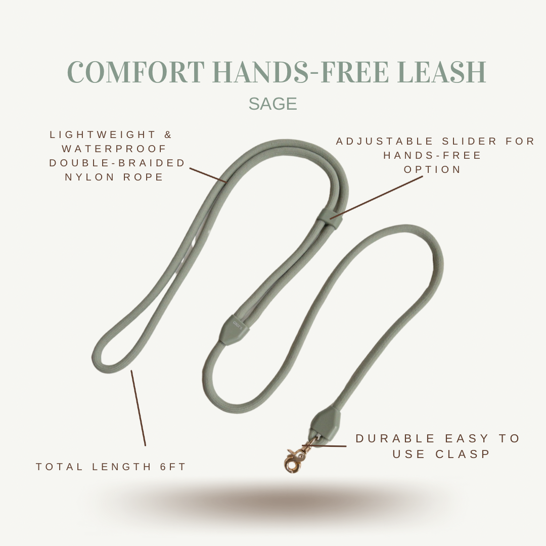 COMFORT SLEEK SAGE HARNESS/LEASH BUNDLE