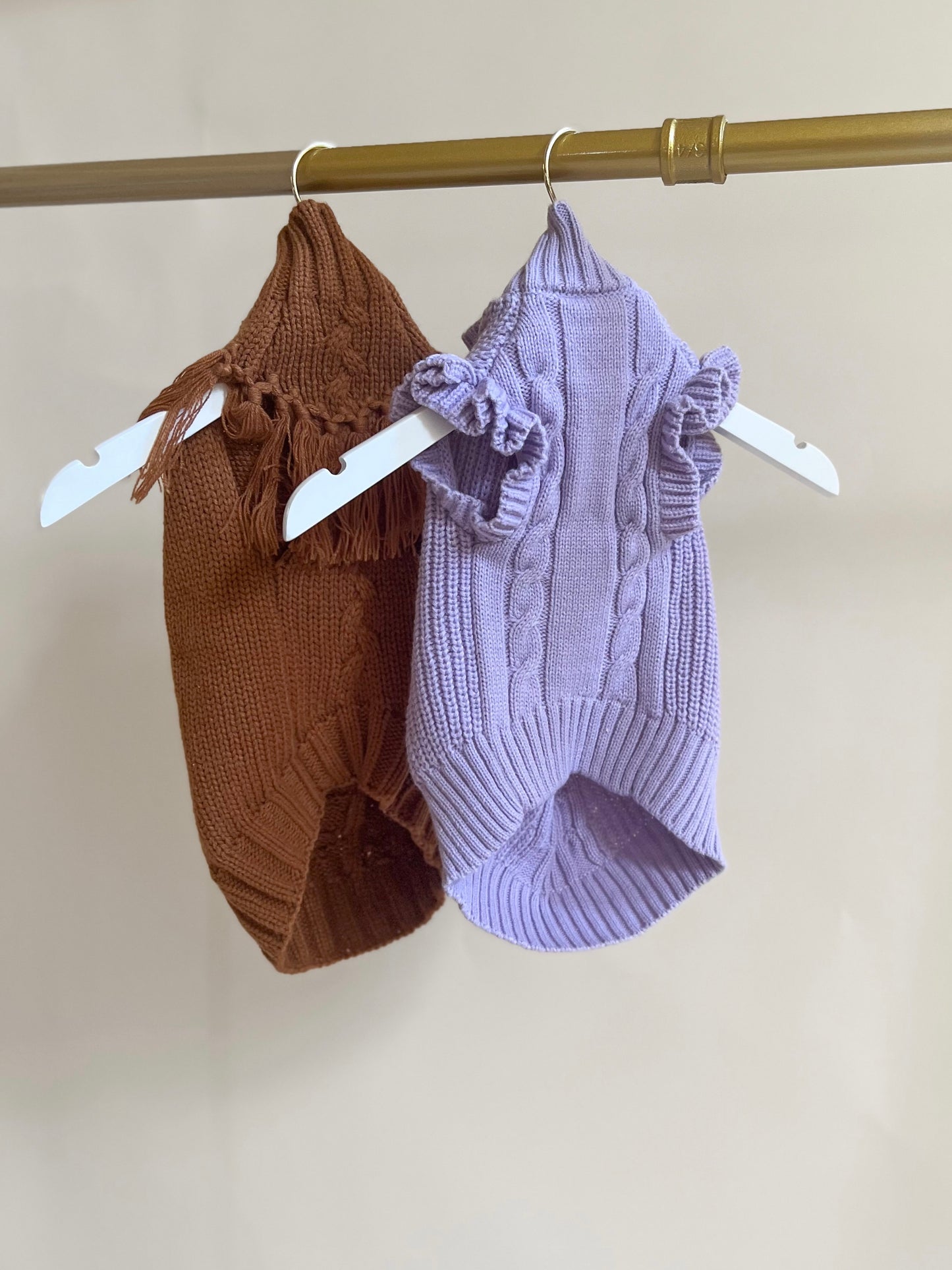 Chocolate Java Sweater & Lavender Glaze Sweater Bundle