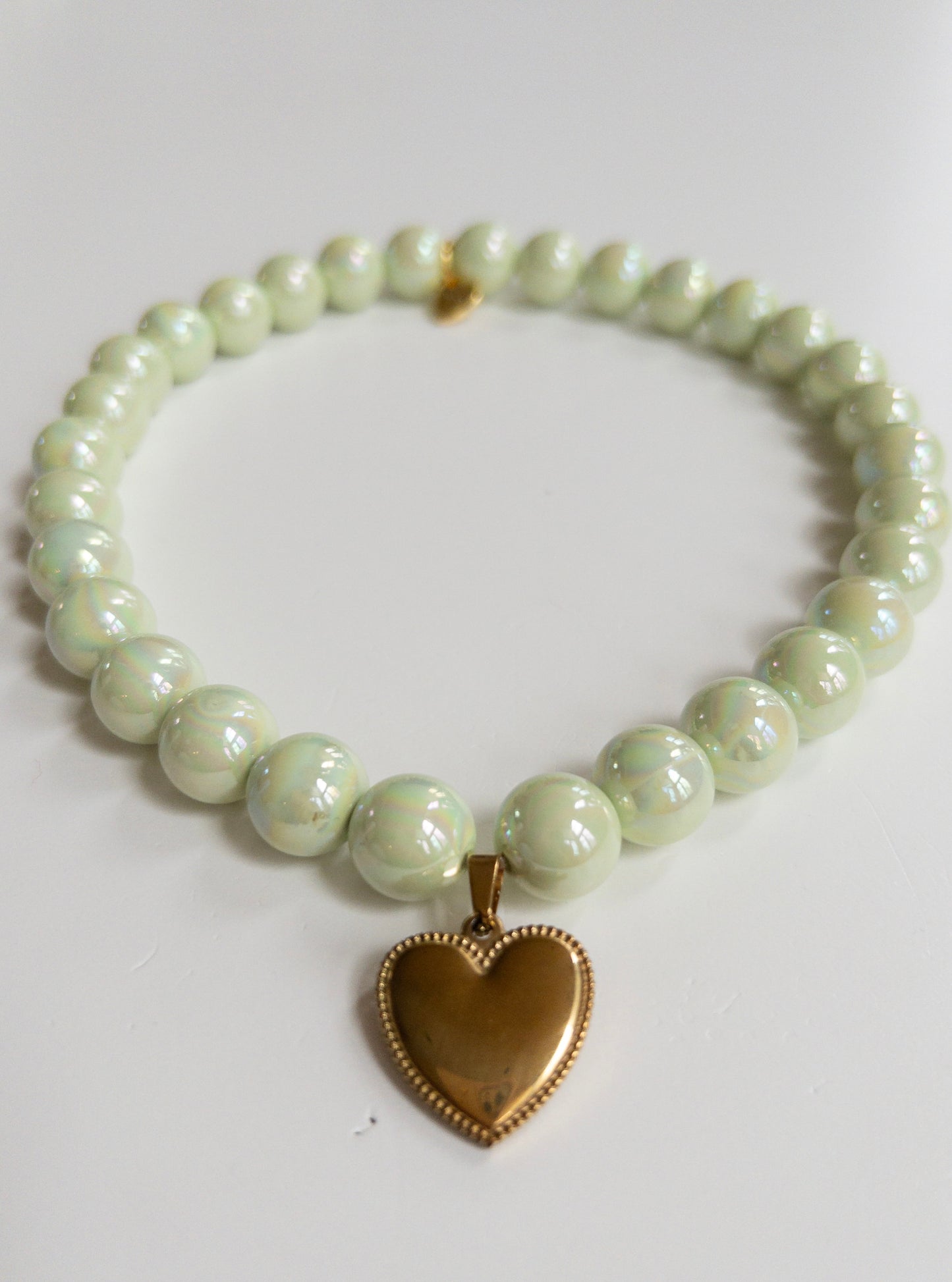 Silky Green Tea Skinny Necklace