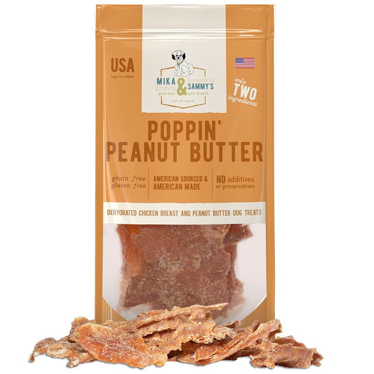 Mika & Sammy Poppin’ Peanut Butter Chicken Dog Treat