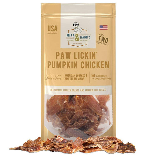 Mika & Sammy Paw Lickin’ Pumpkin Chicken Dog Treat