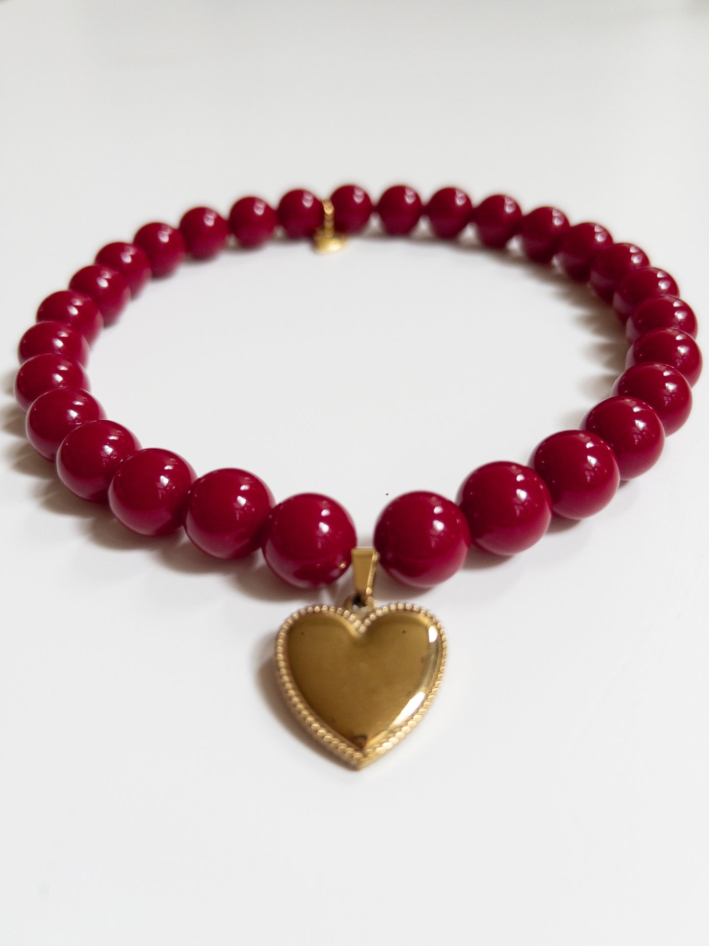 Pretty Ruby Skinny Necklace