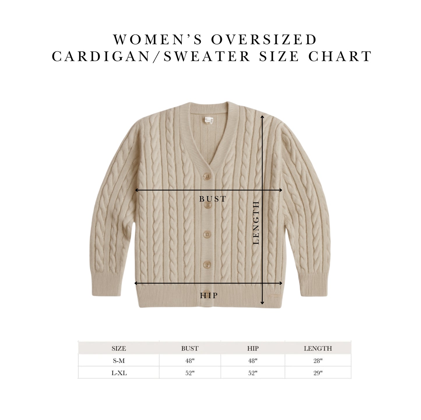 Cable Cache Oatmeal Cardigan