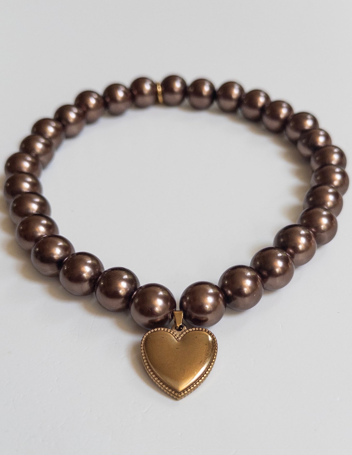 Pearly Cocoa Skinny Necklace