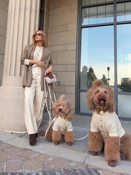 Cora Knit Cardigan Set - Soft Oat