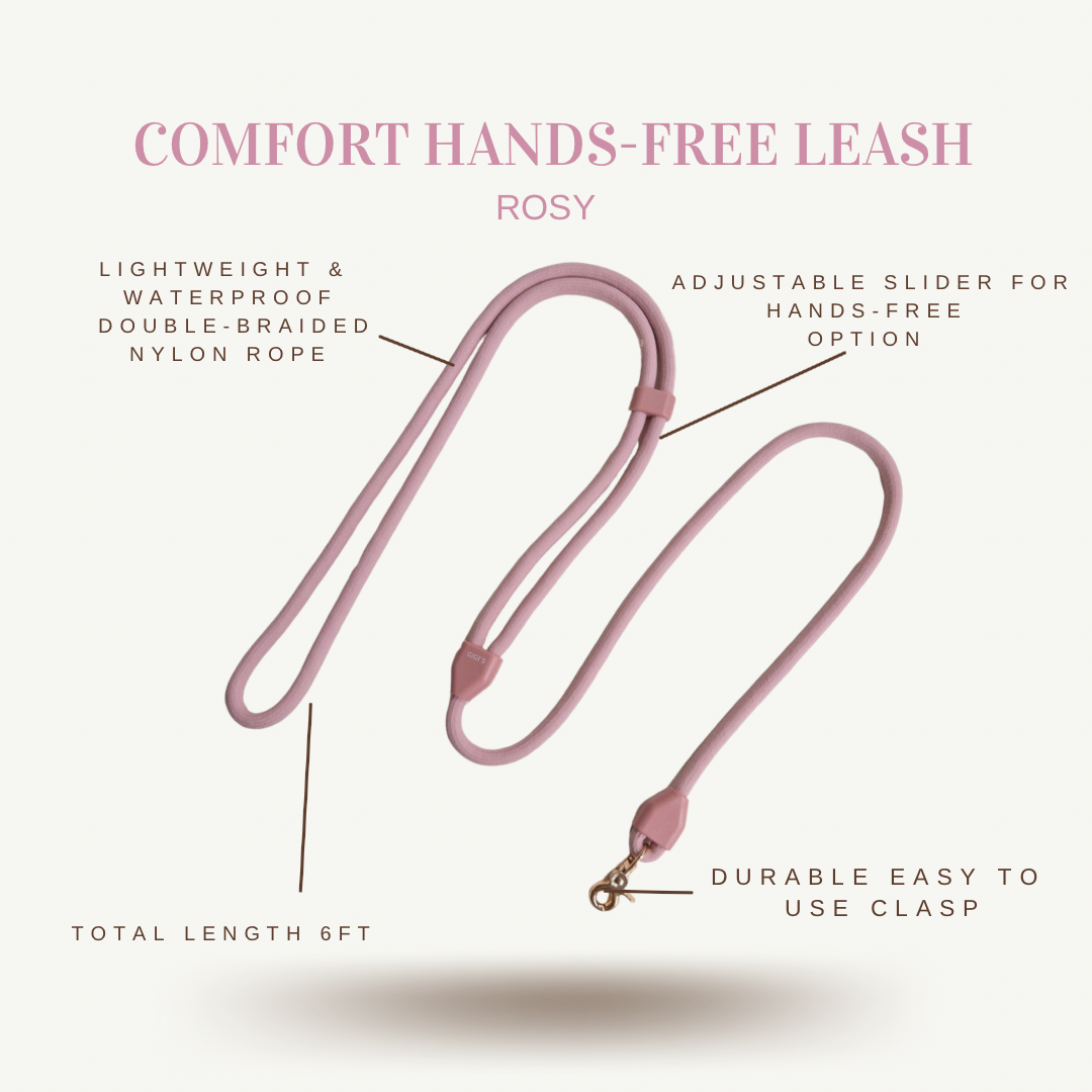 COMFORT HANDS-FREE ROSY LEASH