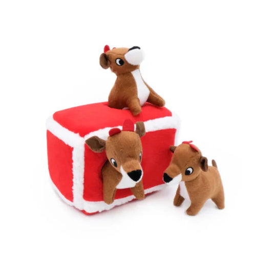 Reindeer Pen - Holiday Zippy Burrow Toy