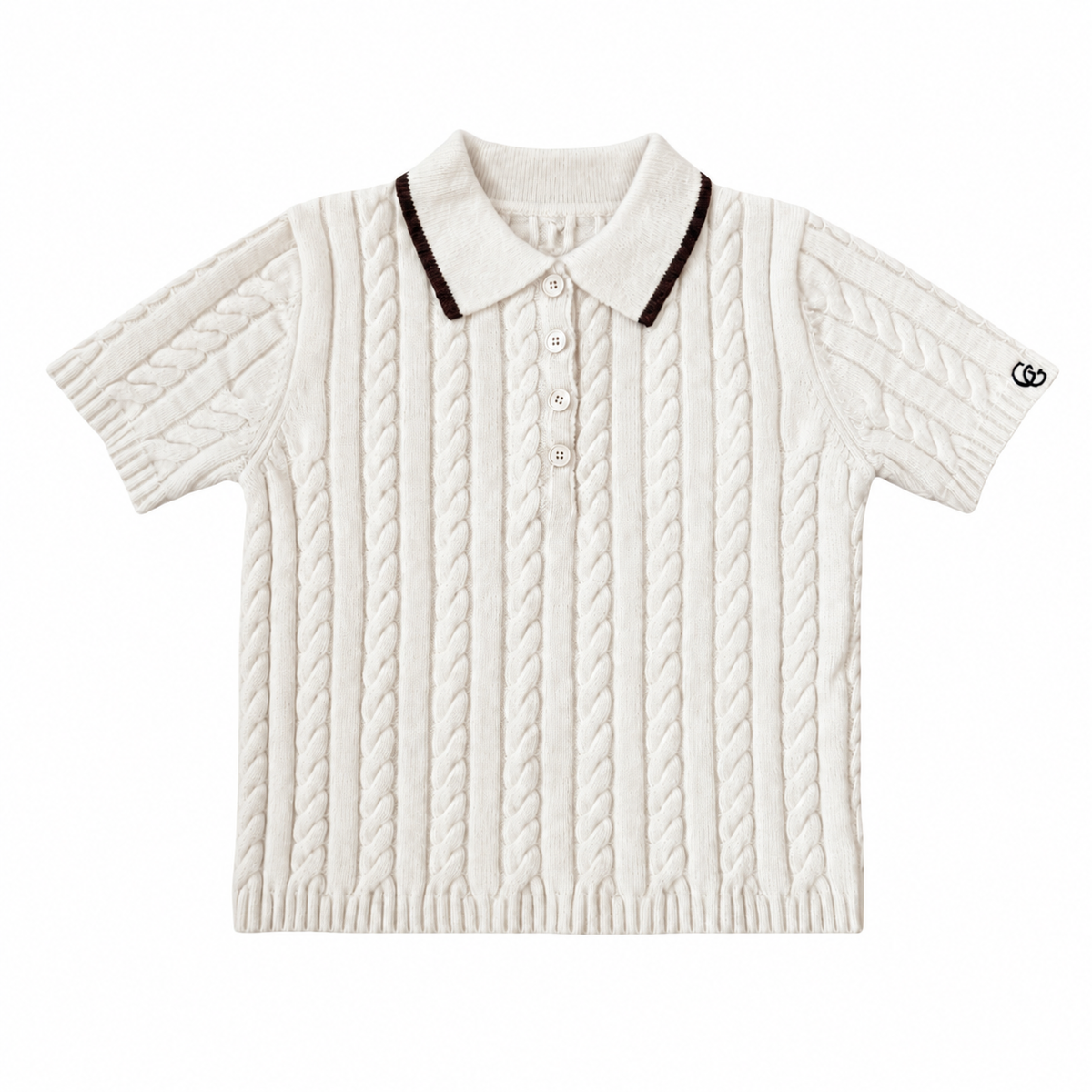 Astor Women’s Knit Polo – Ivory