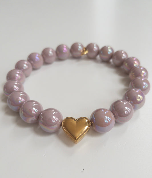 Silky Mauve Necklace