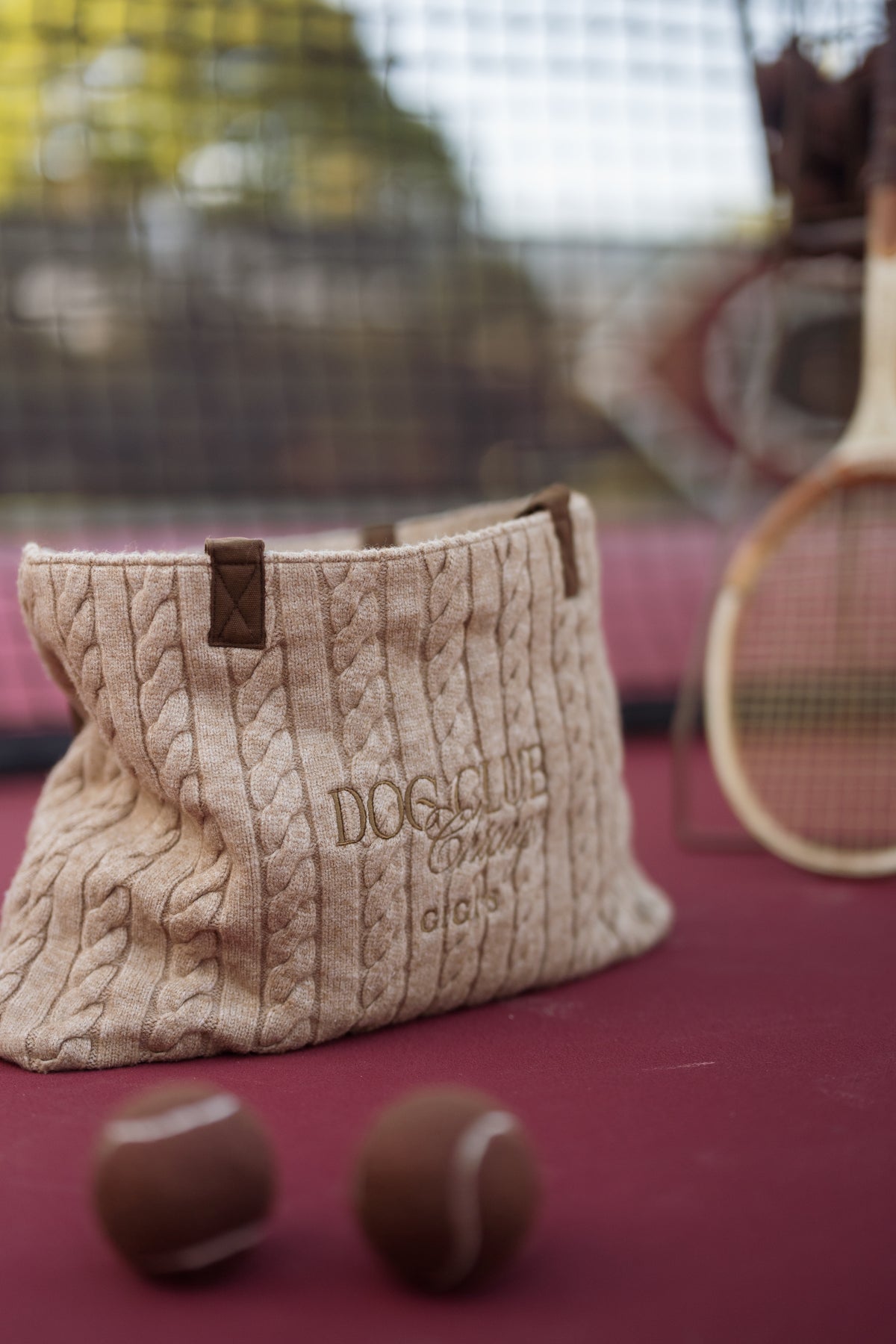 Dog Club Astor Cable Bag - Warm Heather Toffee