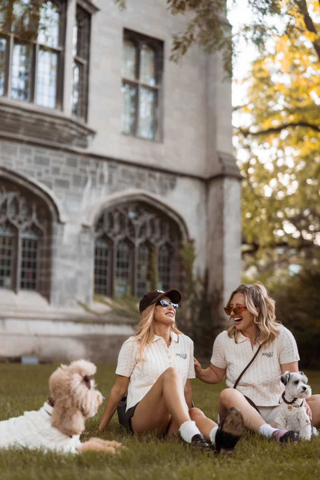 Dog Club Astor Knit Polo Set – Ivory