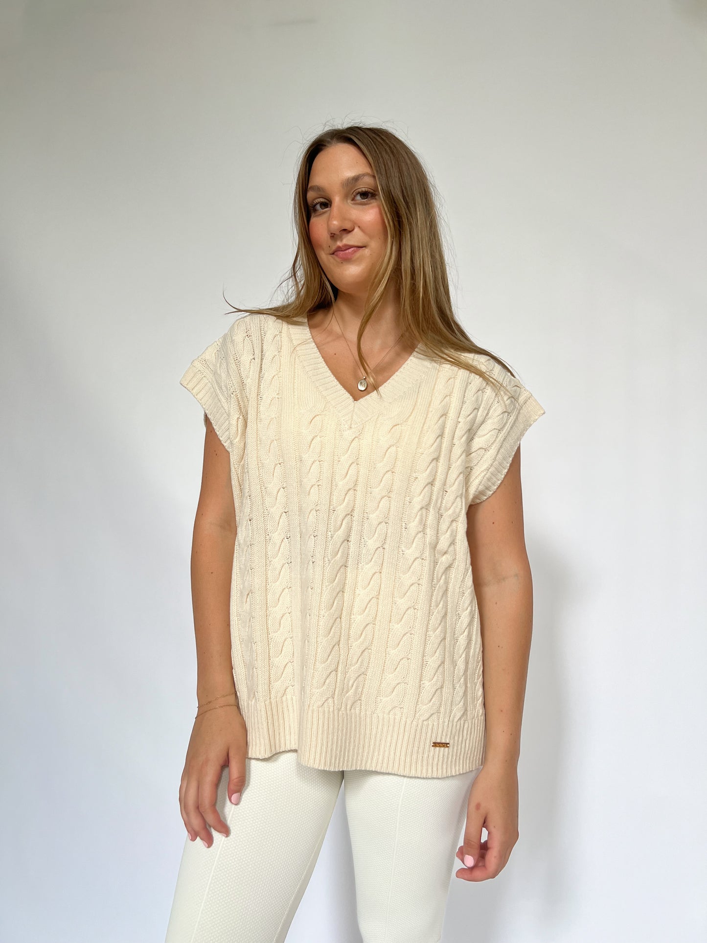 Eloise Vanilla Sweater Vest