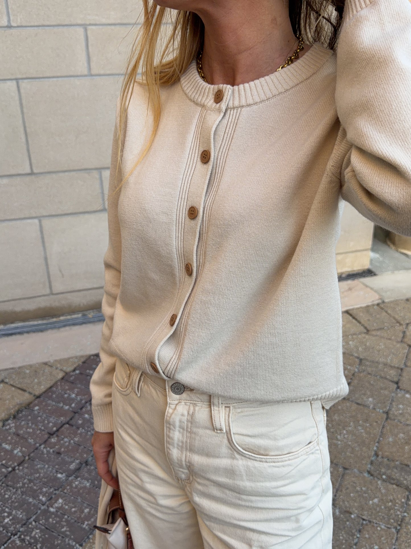 Cora Women’s Knit Cardigan - Soft Oat