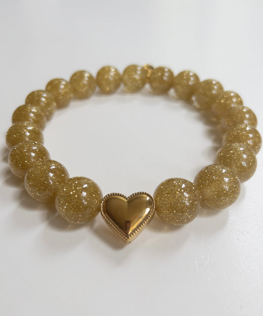 Shimmery Creme Brulee Necklace