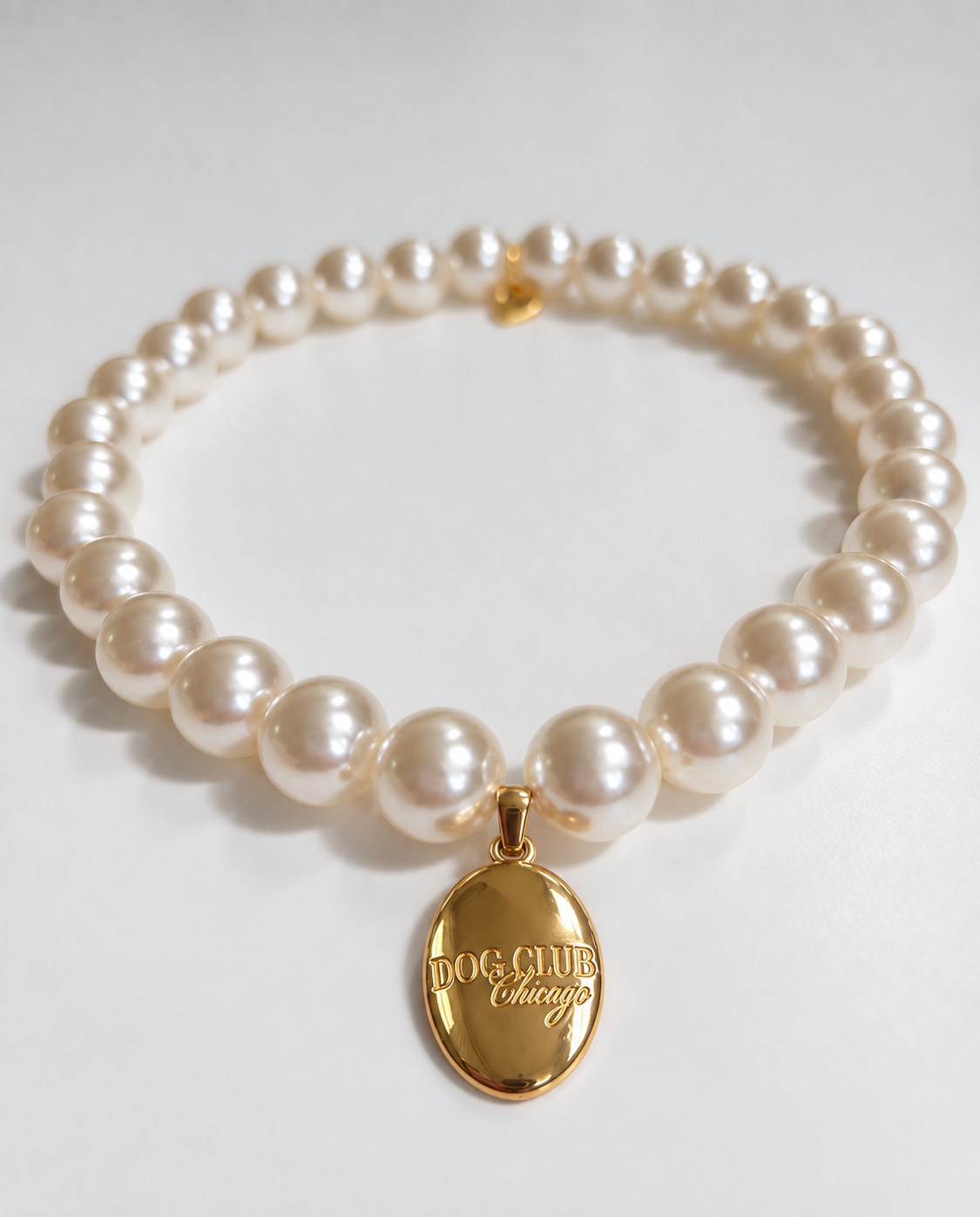 Dog Club Pearly Lune Skinny Necklace