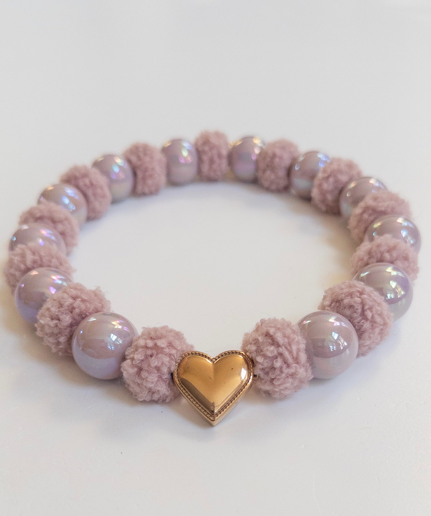 Silky Teddy Mauve Necklace