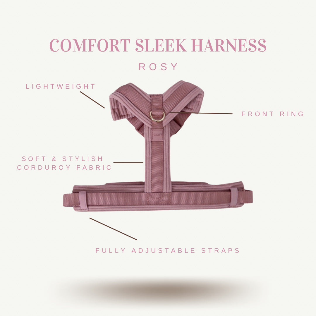 Comfort Sleek Rosy Harness