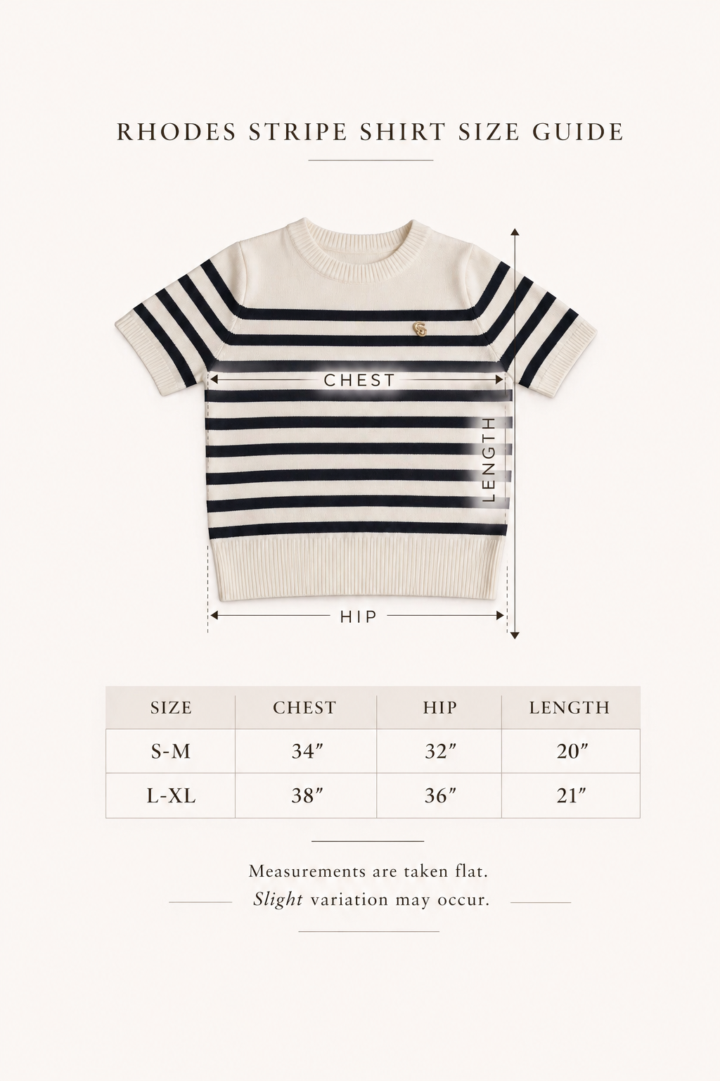 Rhodes Women’s Knit Stripe Shirt - Navy