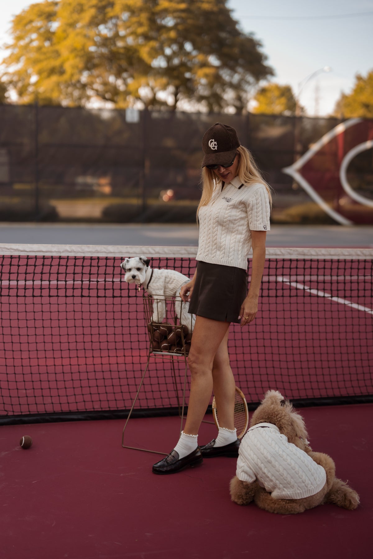 Dog Club Astor Women’s Knit Polo – Ivory