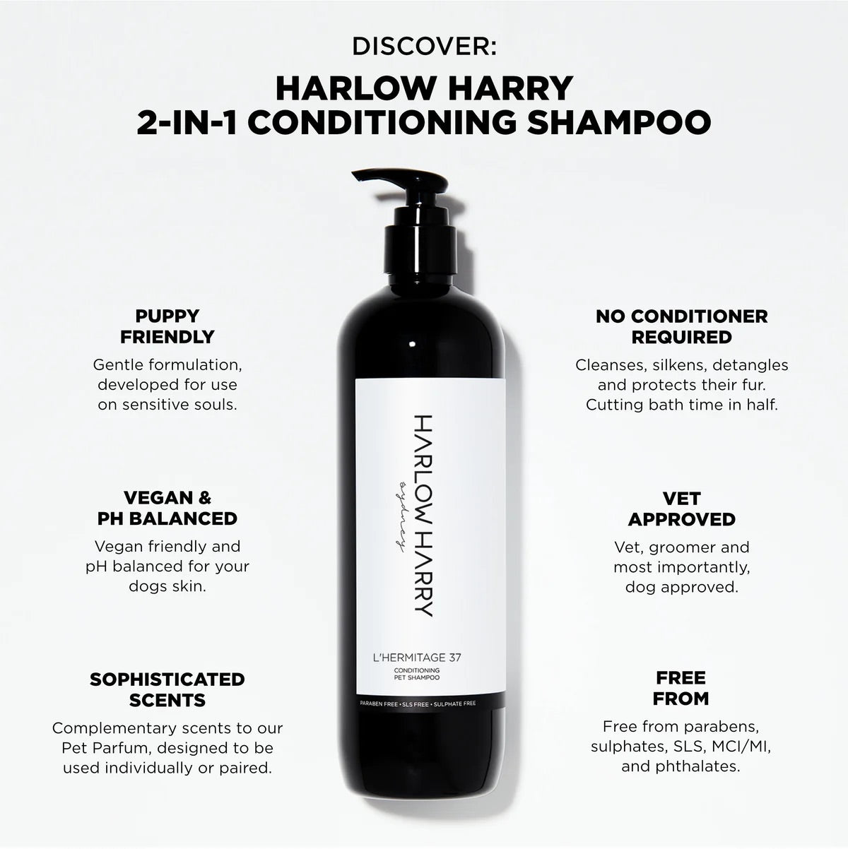 Harlow Harry Conditioning Pet Shampoo| L'hermitage 37