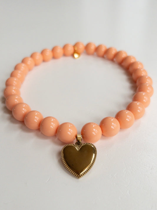 Pretty Peach Skinny Necklace