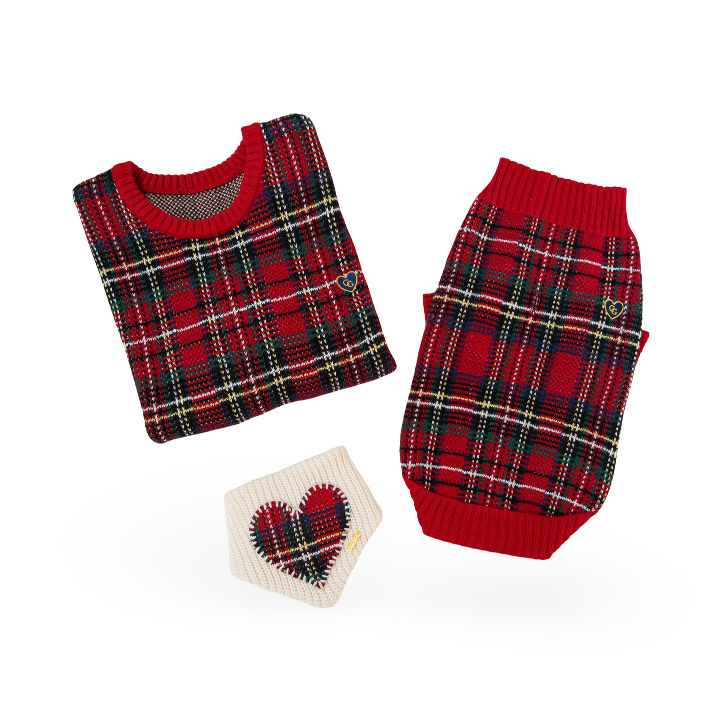 Tartanette Sweater Trio Set