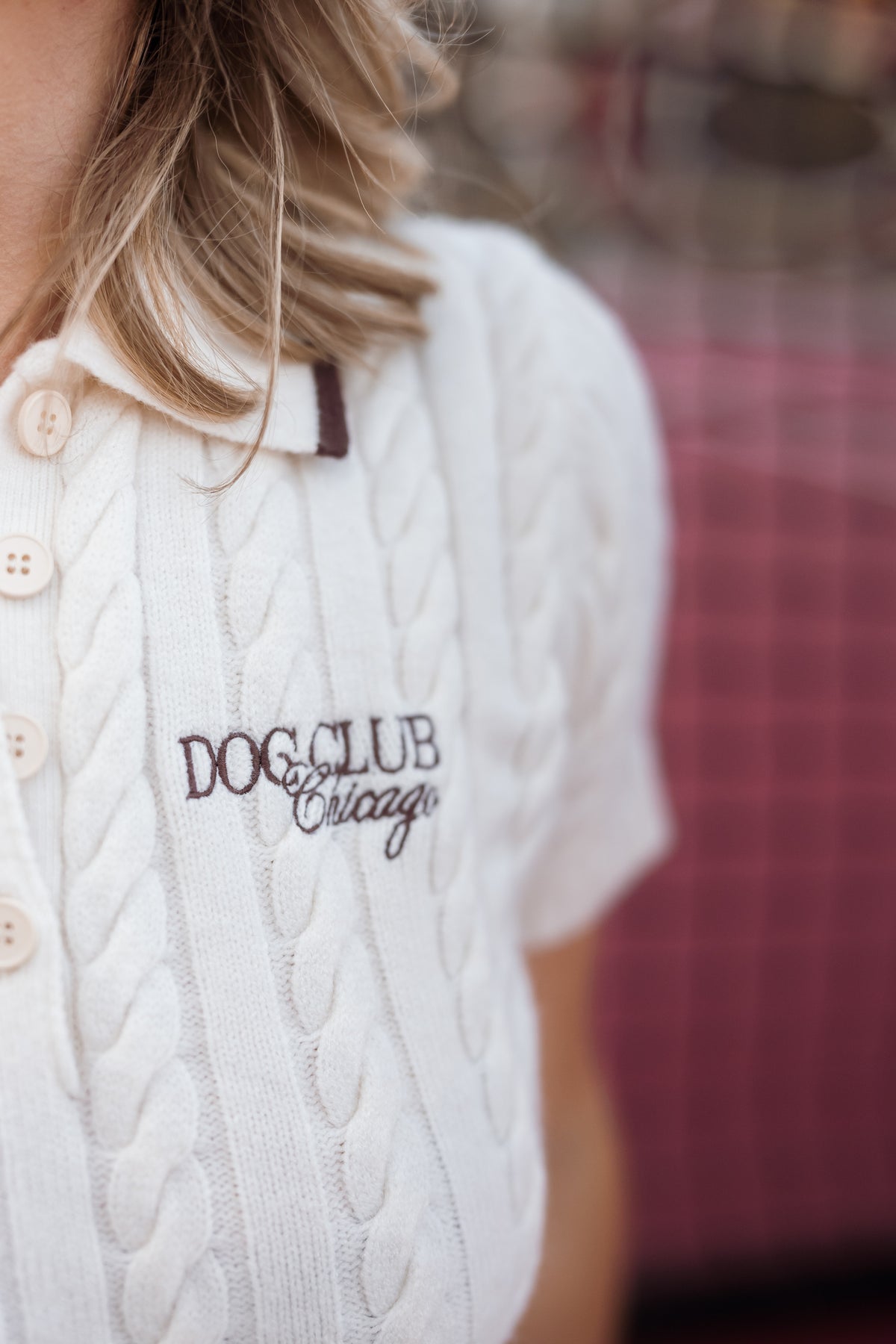 Dog Club Astor Knit Polo Set – Ivory