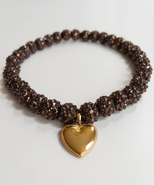 Glamorous Dark Chocolate Skinny Necklace