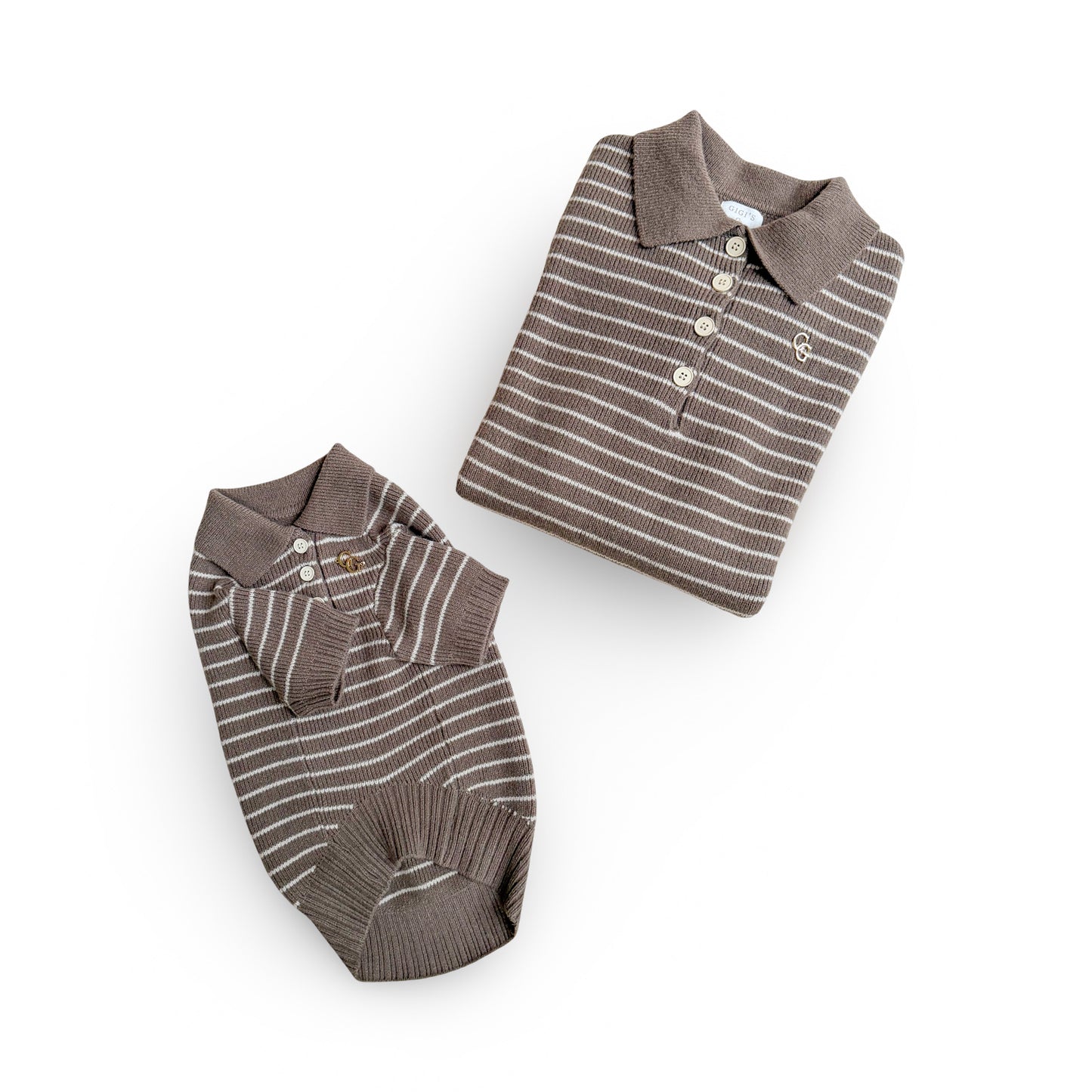 Rowe Knit Polo Set - Mushroom