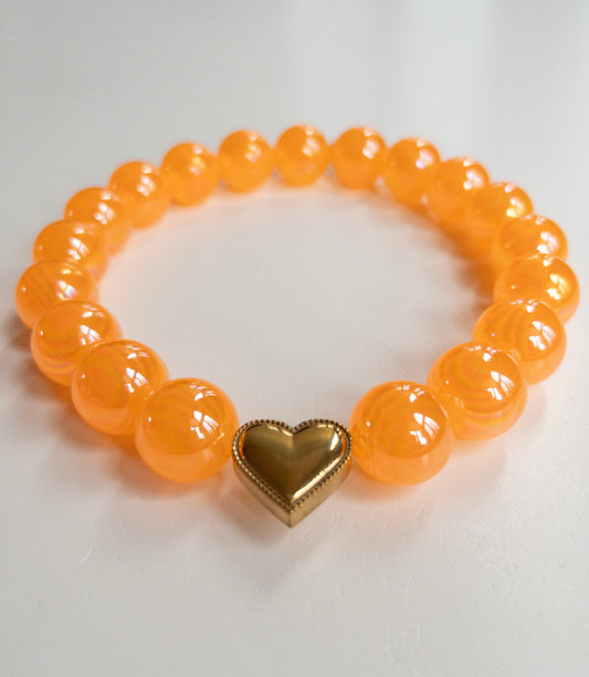 Glossy Orange Spritz Necklace