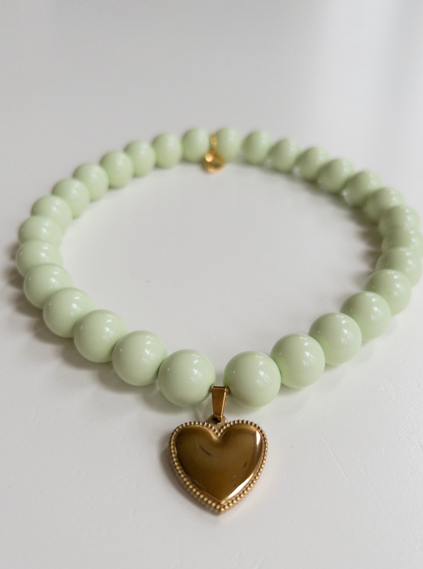 Pretty Tea Green Skinny Necklace