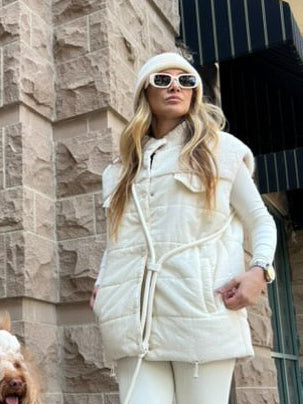 Comfort Teddy Women’s Vest - Creamy Cloud
