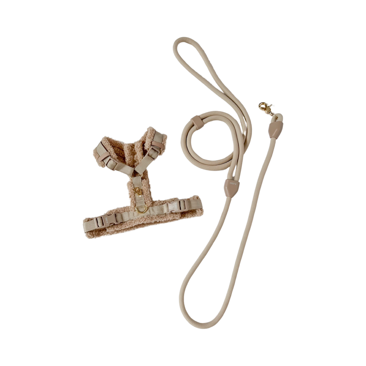 Comfort Teddy Harness/Leash Set- Toffee