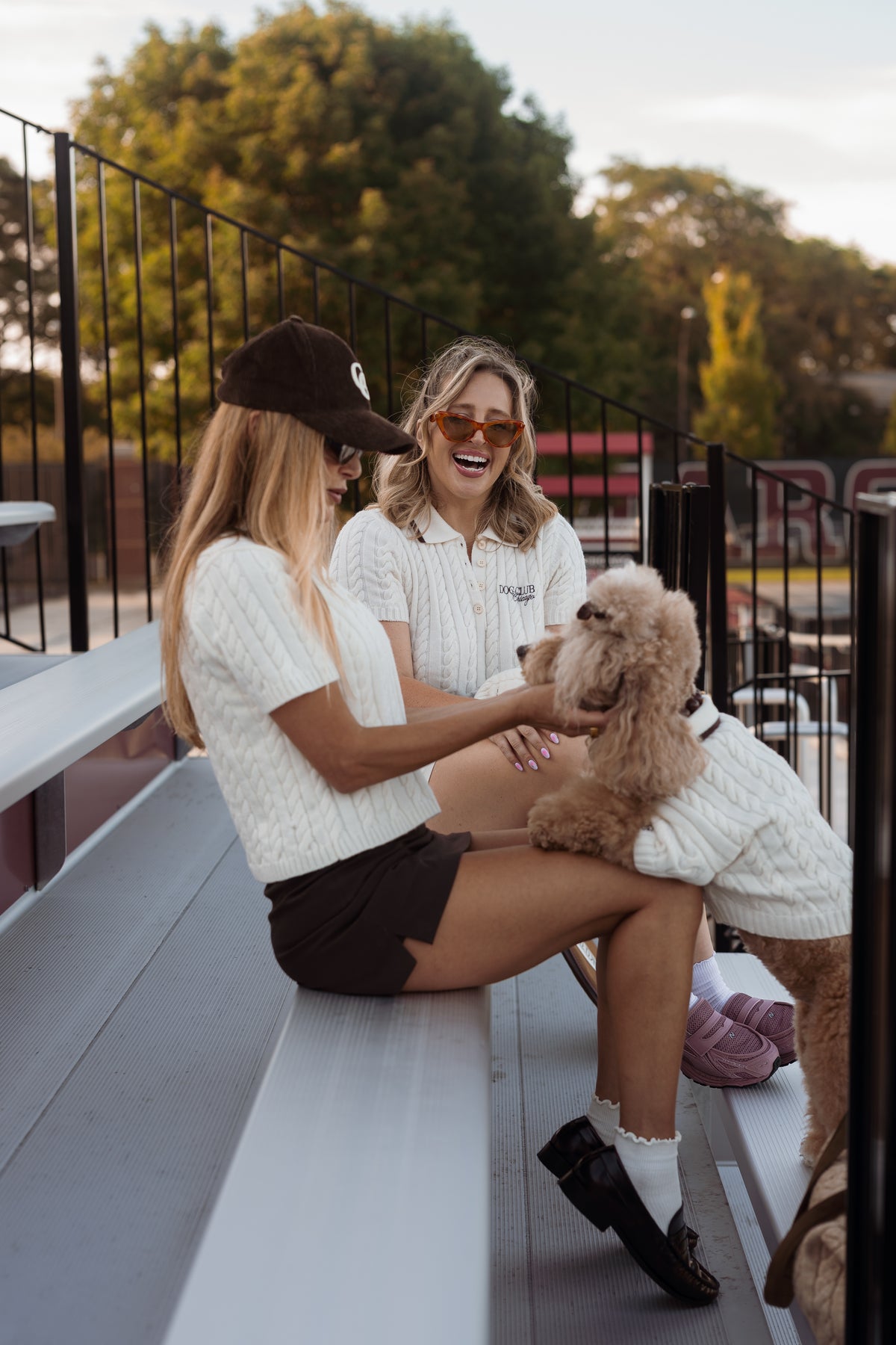 Dog Club Astor Knit Polo Set – Ivory