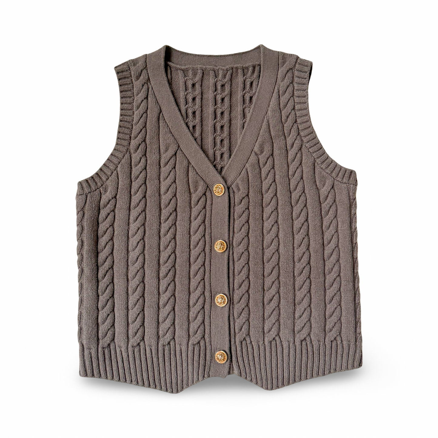 Ellis Women’s Knit Vest - Mushroom