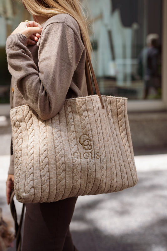 Astor Cable Bag - Warm Heather Toffee