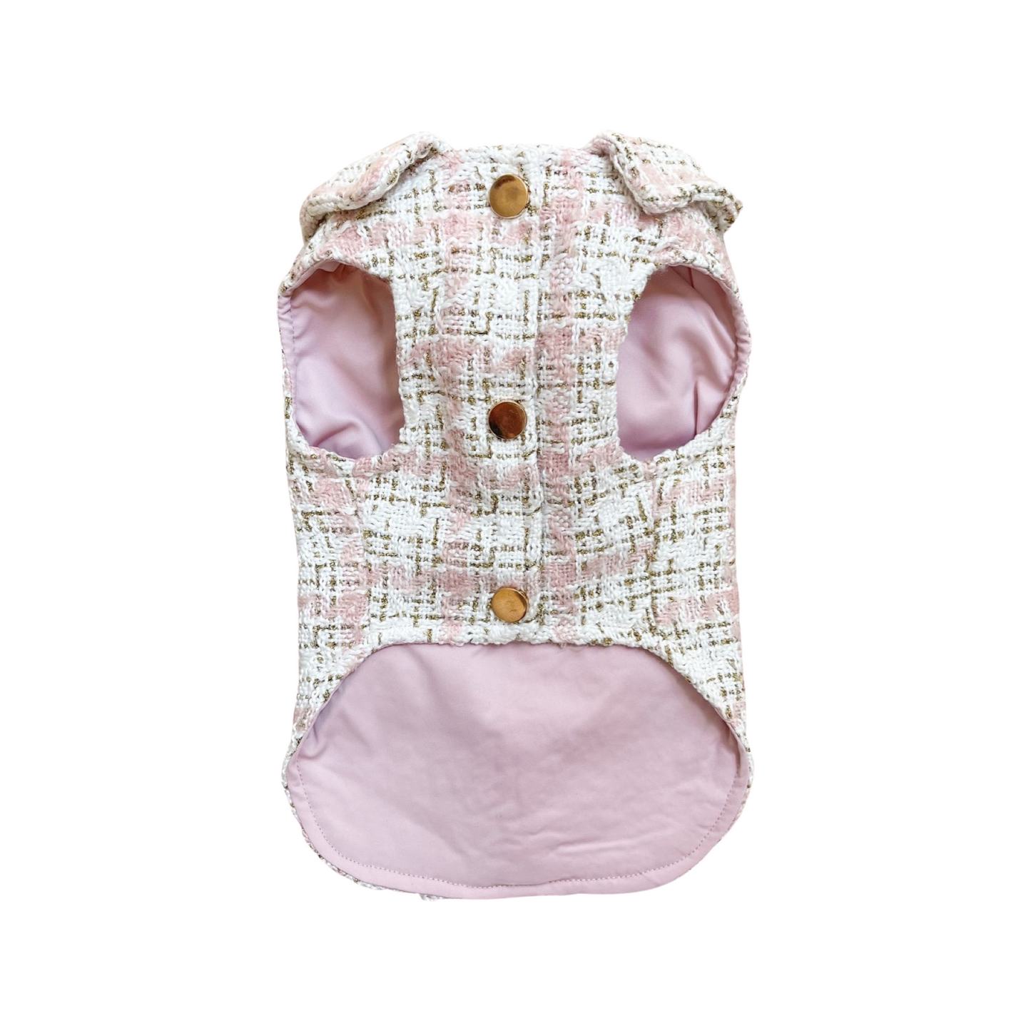Pink Plaid Tweed Jacket