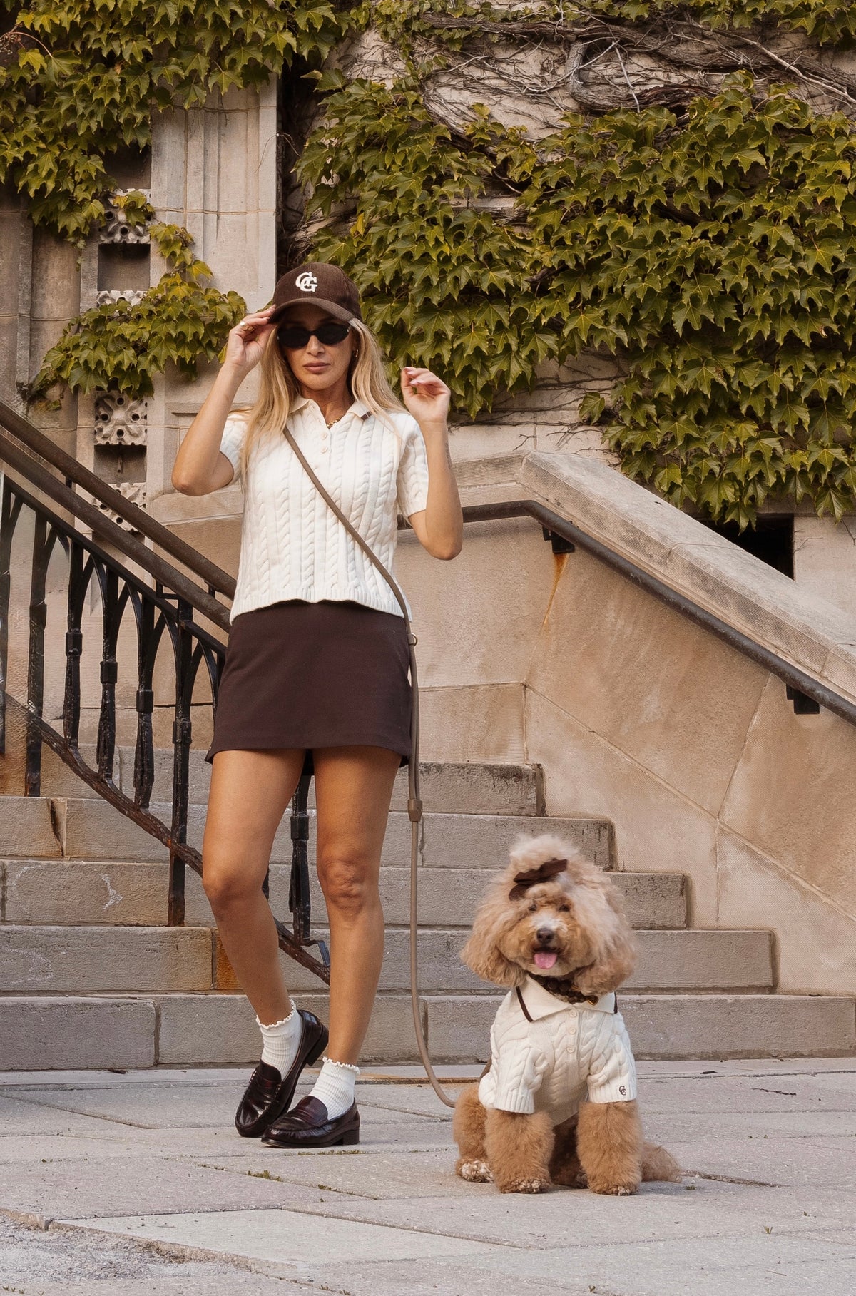 Astor Knit Polo Set - Ivory