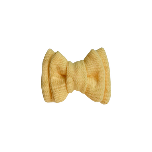 Lemon Sorbet Knit Jumbo Bowtie